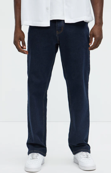 Jeans Straight Fashion Nova | Indigo