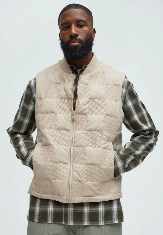 Chaqueta Sin Manga Fashion Nova | Beige