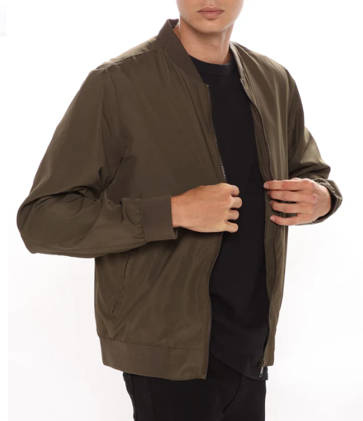 Chaqueta Bomber Fashion Nova | Olive