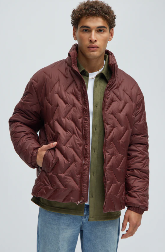 Parka Fashion Nova | Burgundy