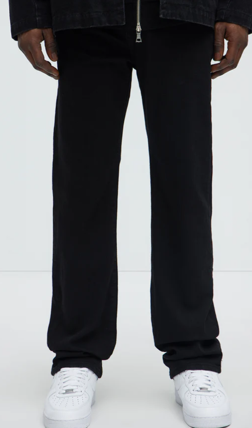 Jeans Straight Fashion Nova | Negro